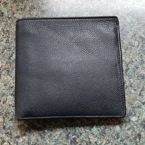 Mans Wallet Leather Black